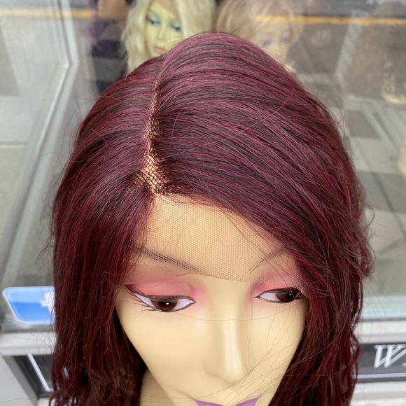 Gorgeous long long LONG Burgundy Lace Front Wig! - Picture 5 of 6